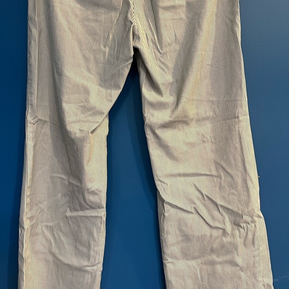 Banana Republic Stretch Beige/Creme Striped Wide Leg Trouser Y2K Size 8 - Picture 11 of 11